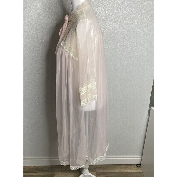 Miss Elaine‎ Vintage Peignoir Nightgown Robe Set Sz Small Union Label 1960s - Picture 8 of 12